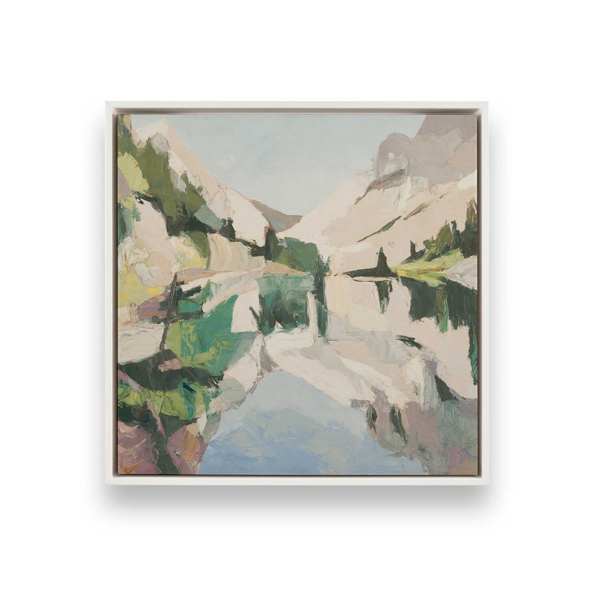 [Color:Opaque White], Picture of art in a White frame