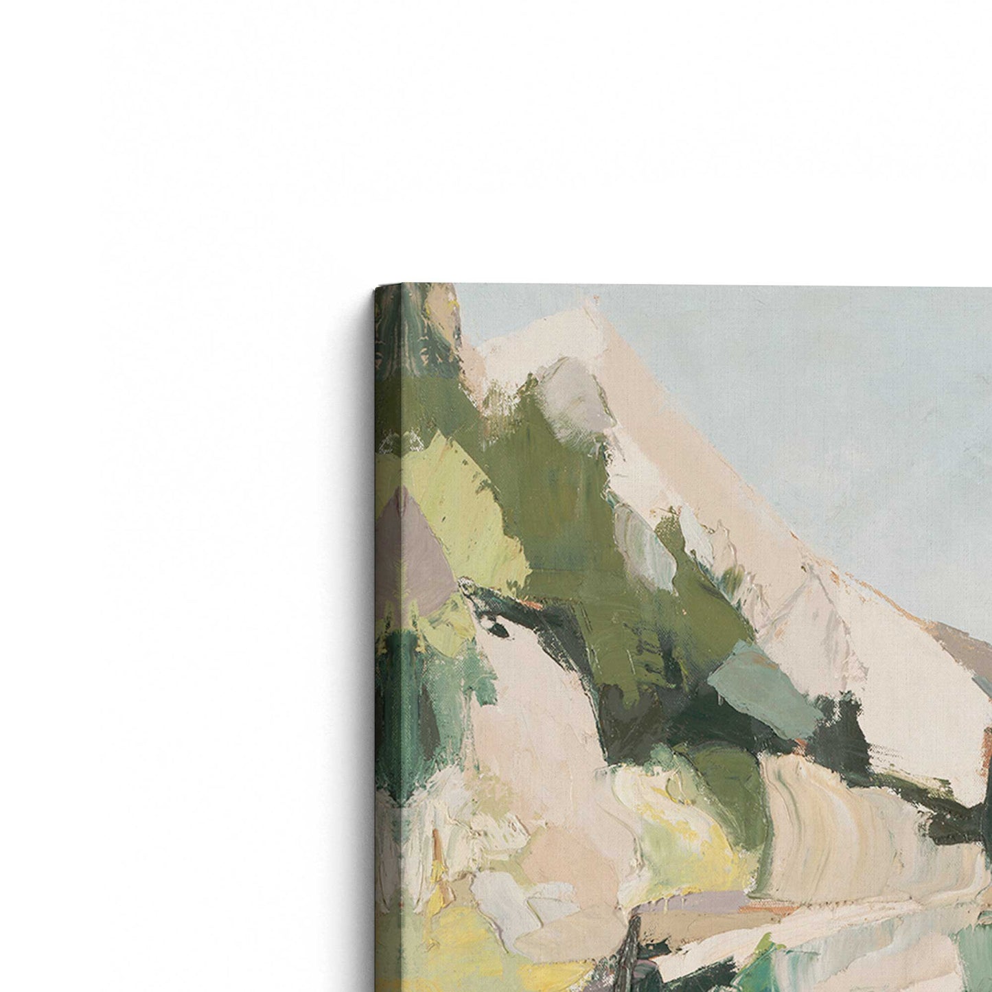 [Color:Stretched Canvas], Picture of the corner of the art