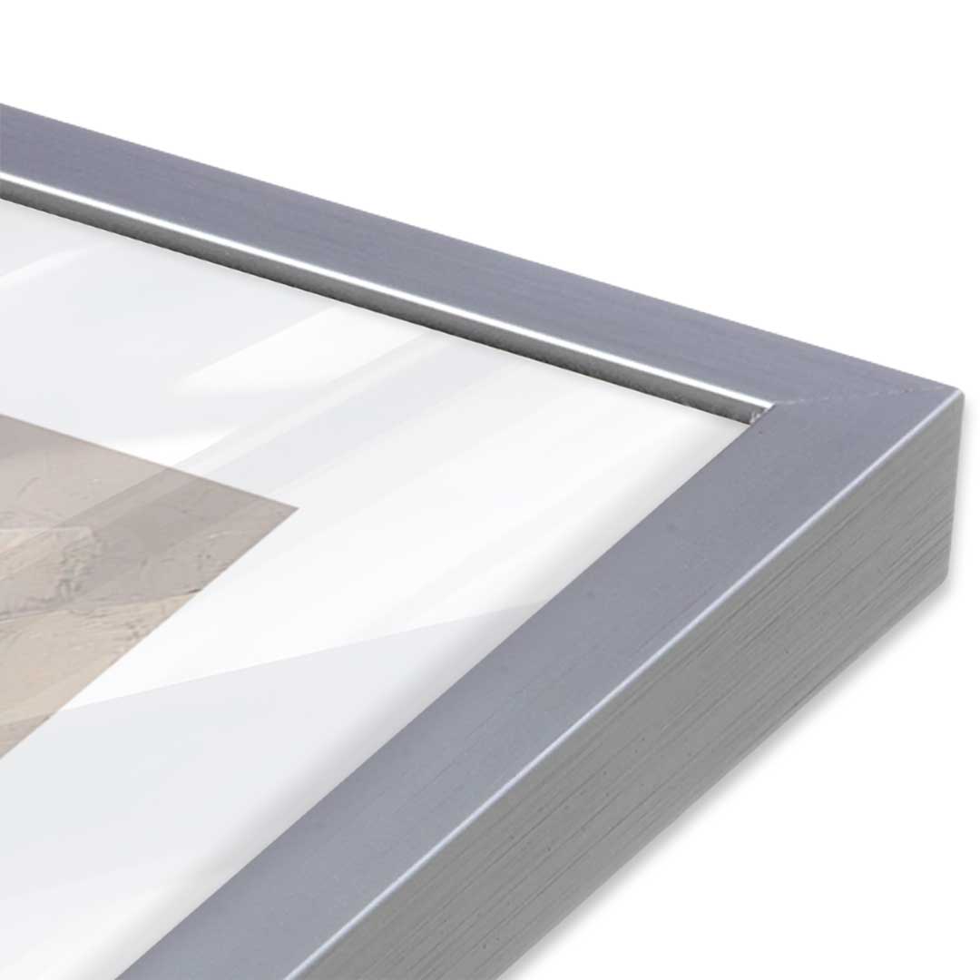 [Color:Polished Chrome], Picture of art in a Polished Chrome frame at an angle