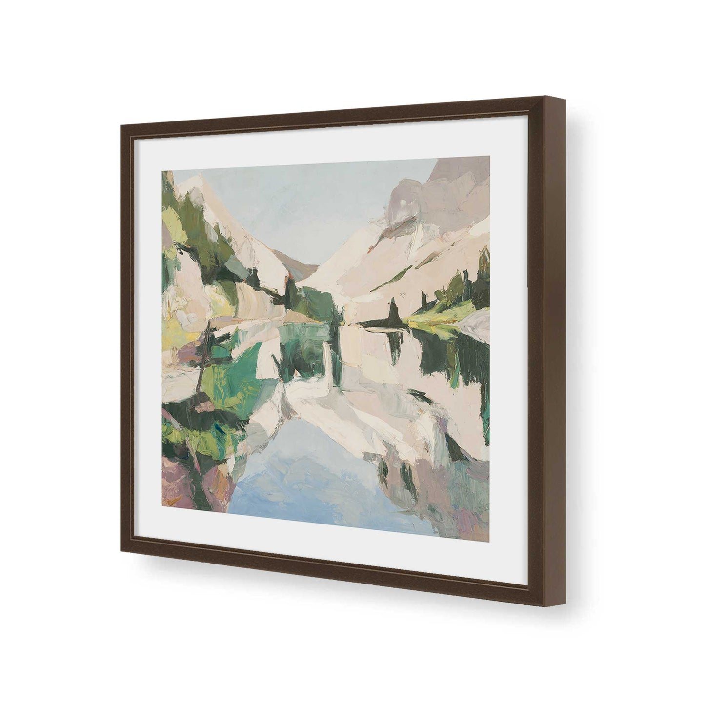 [Color:Espresso], Picture of art in a Espresso frame of the corner