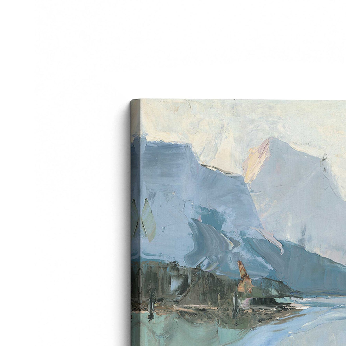 [Color:Stretched Canvas], Picture of the corner of the art