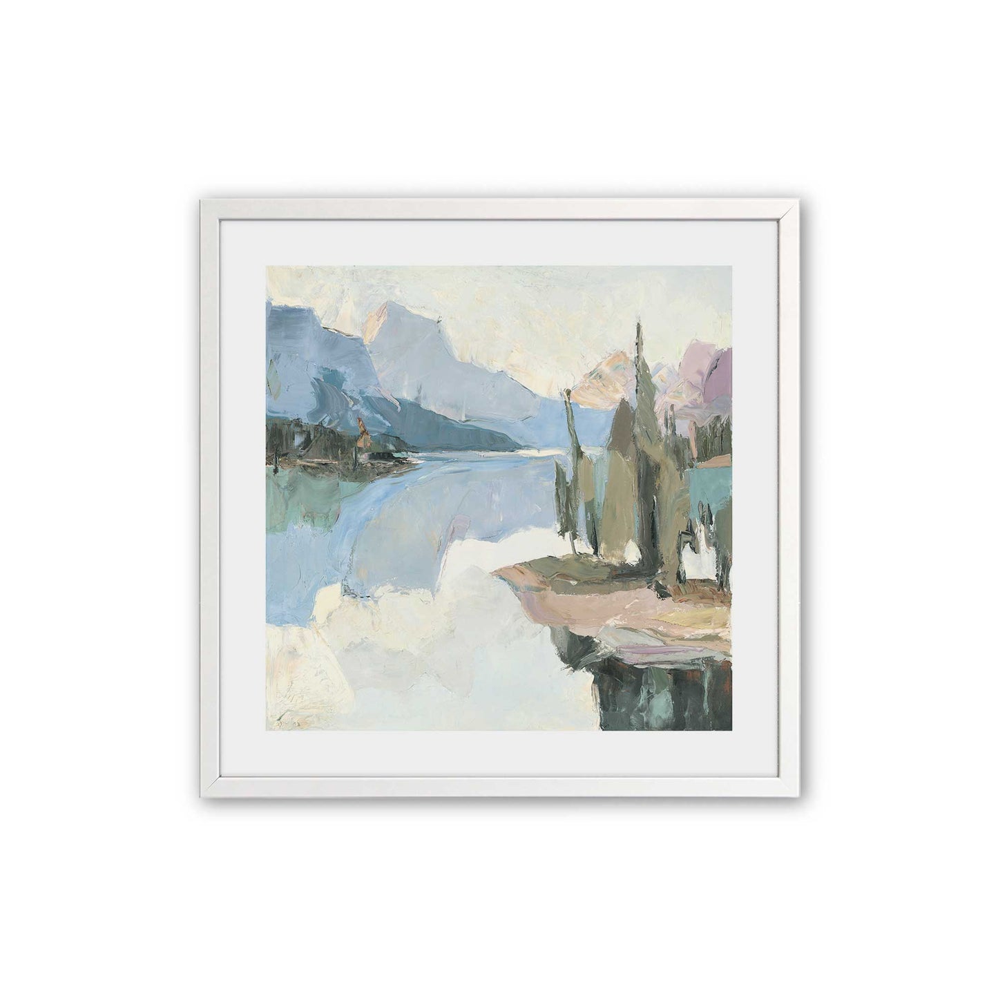 [Color:Opaque White], Picture of art in a Opaque White frame