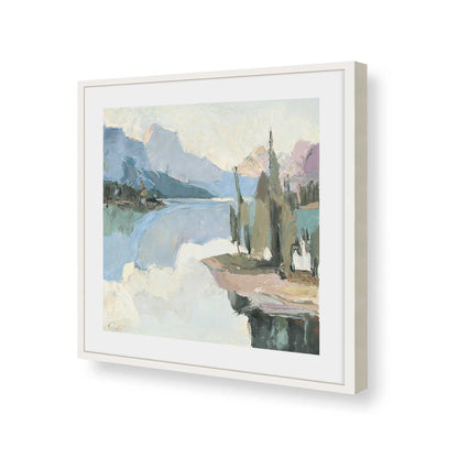 [Color:Opaque White], Picture of art in a Opaque White frame of the corner