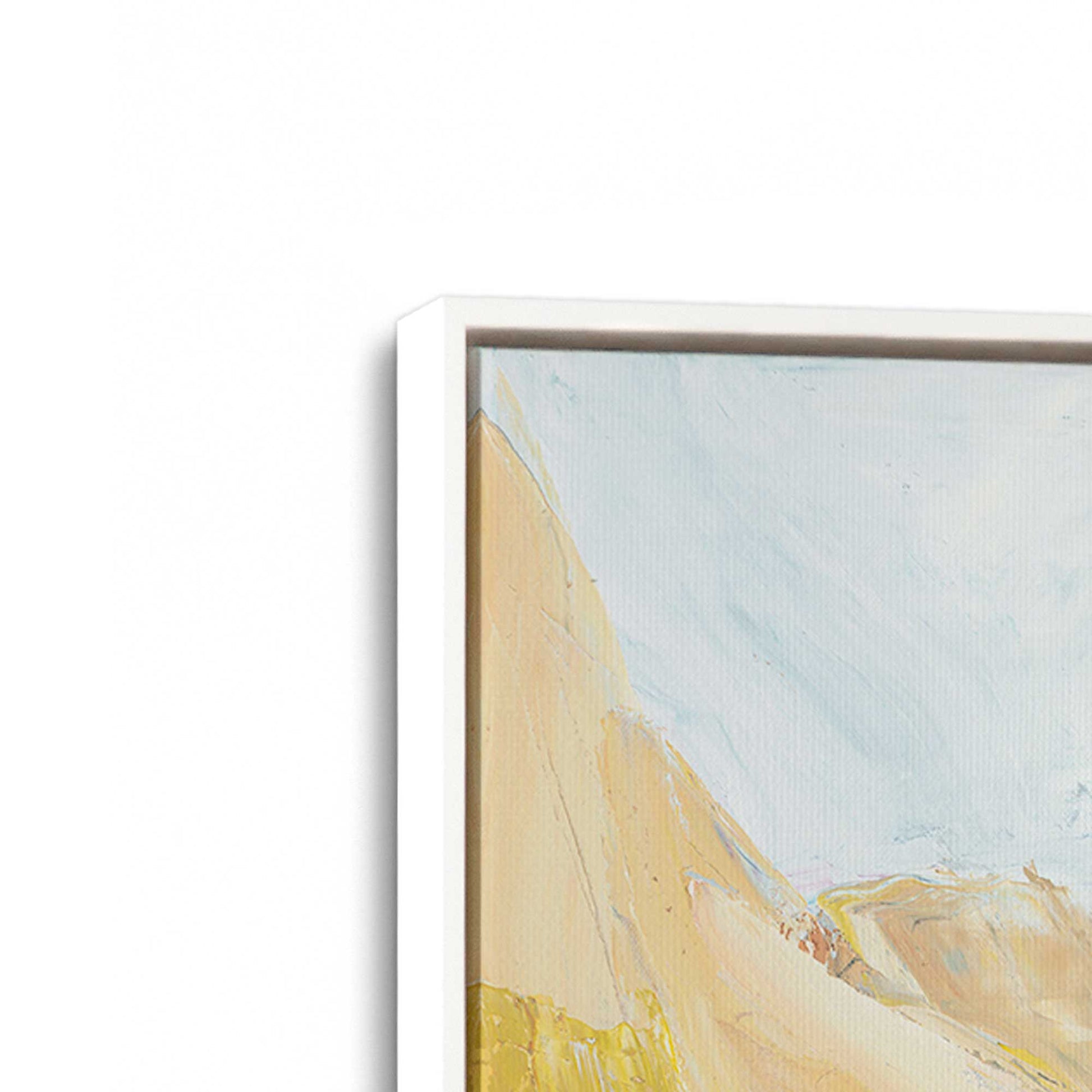 [Color:Opaque White], Picture of art in a White frame at an angle