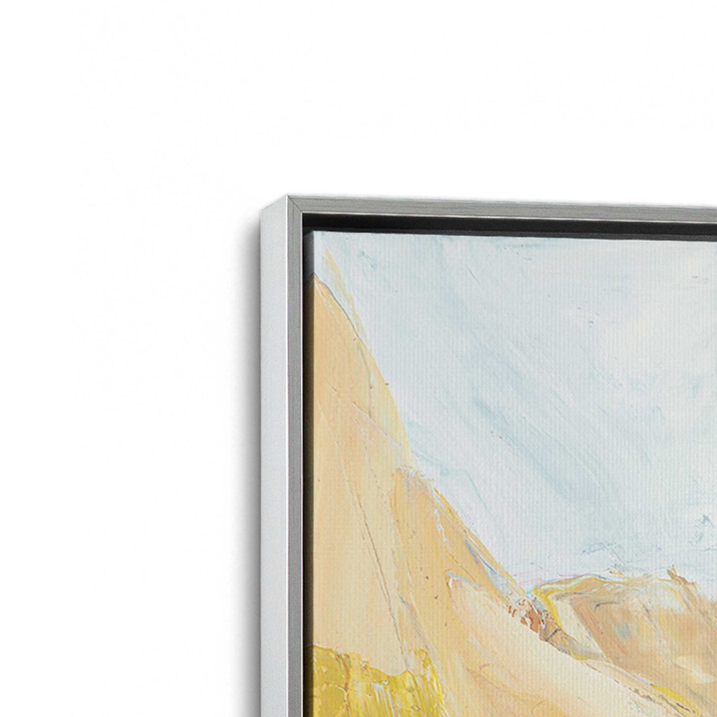 [Color:Polished Chrome], Picture of art in a Polished Chrome frame at an angle