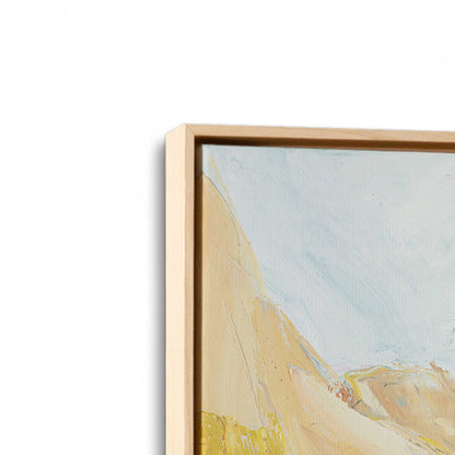 [Color:American Maple], Picture of art in a American Maple frame at an angle