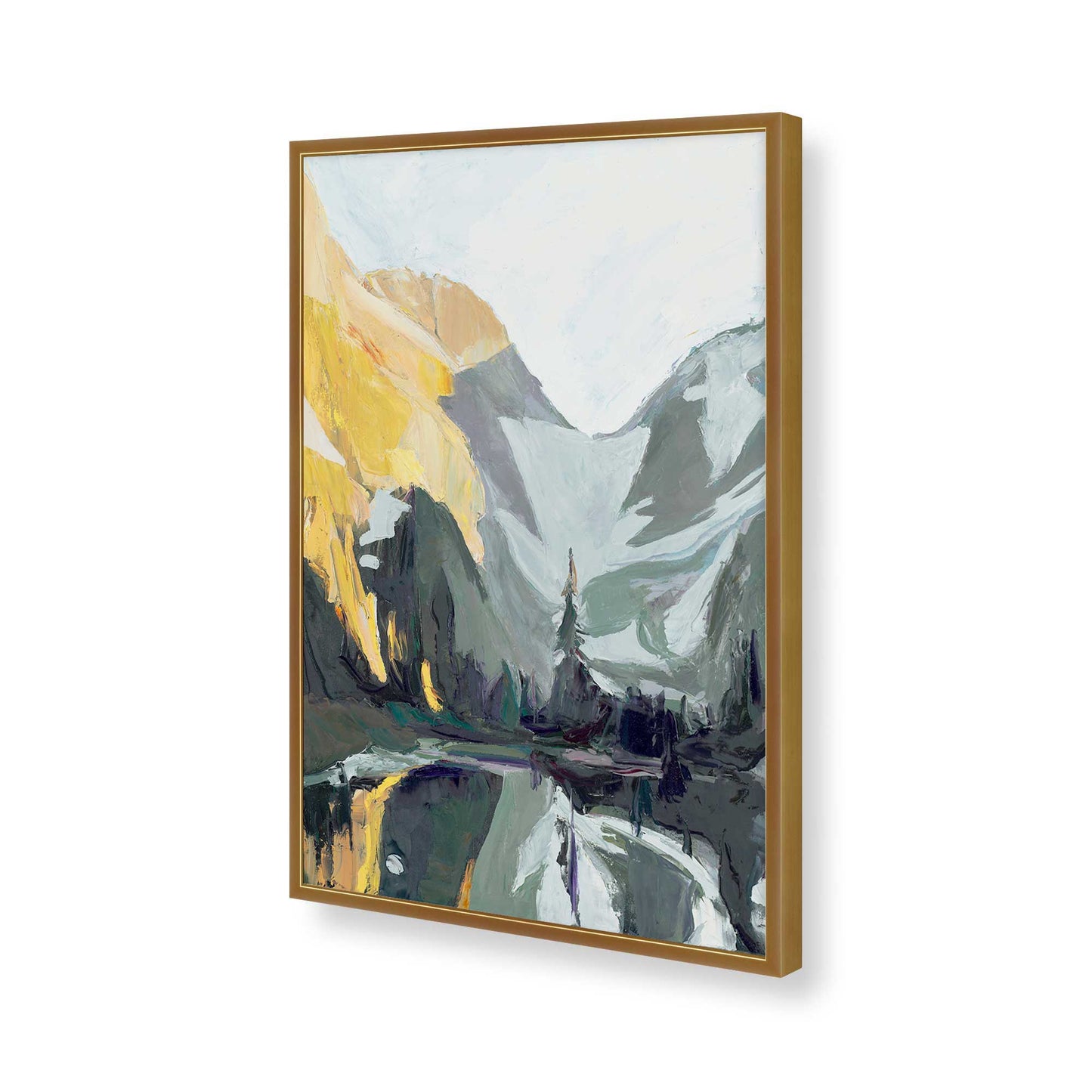 [Color:Polished Gold], Picture of art in a Polished Gold frame of the corner