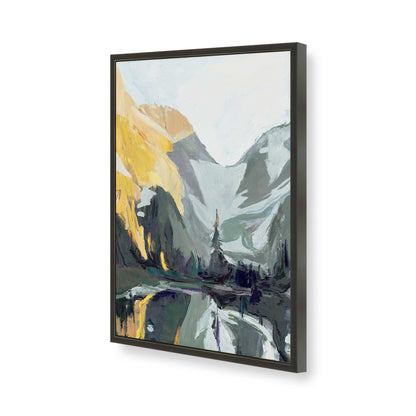 [Color:Satin Black], Picture of art in a Satin Black frame of the corner