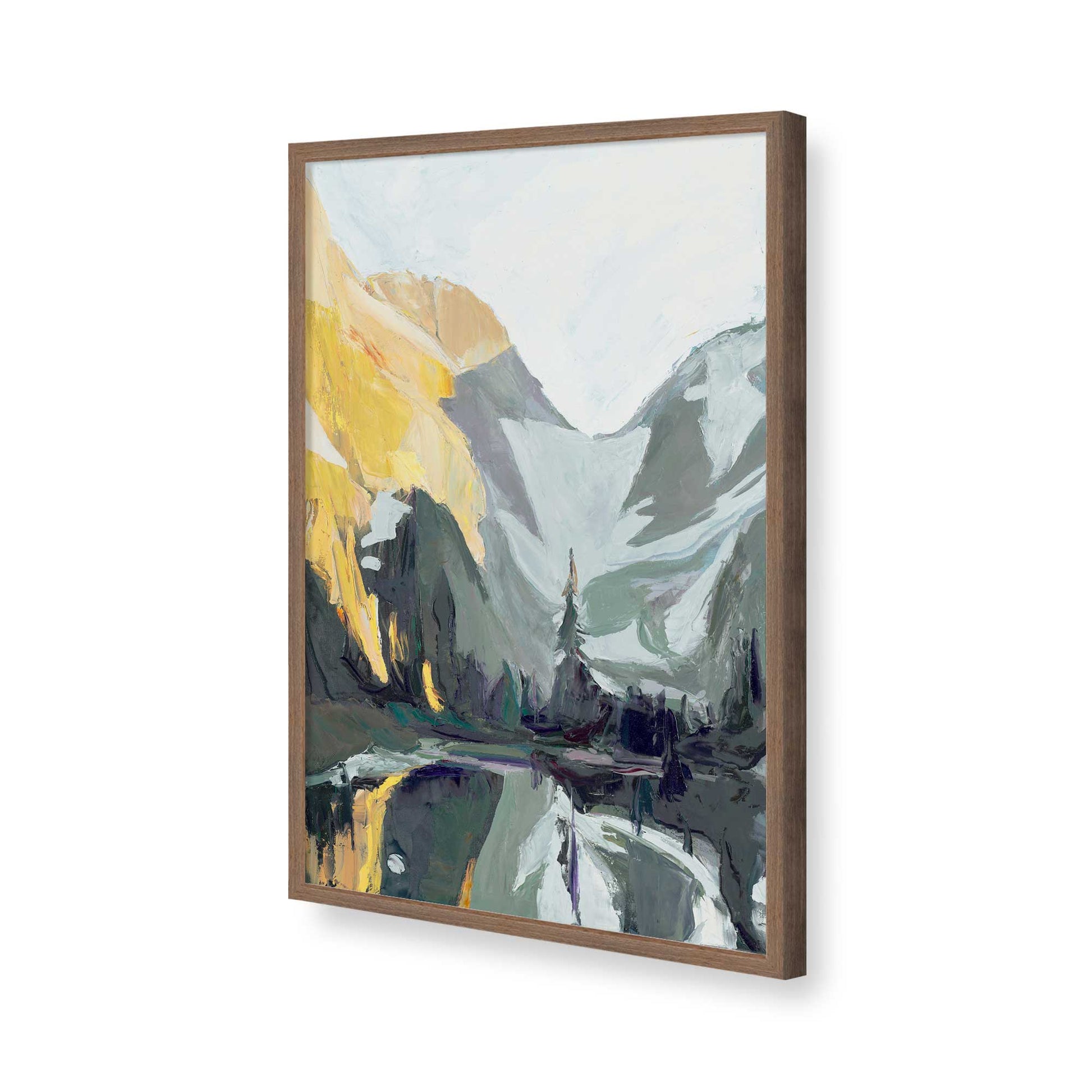 [Color:Walnut], Picture of art in a Walnut frame of the corner