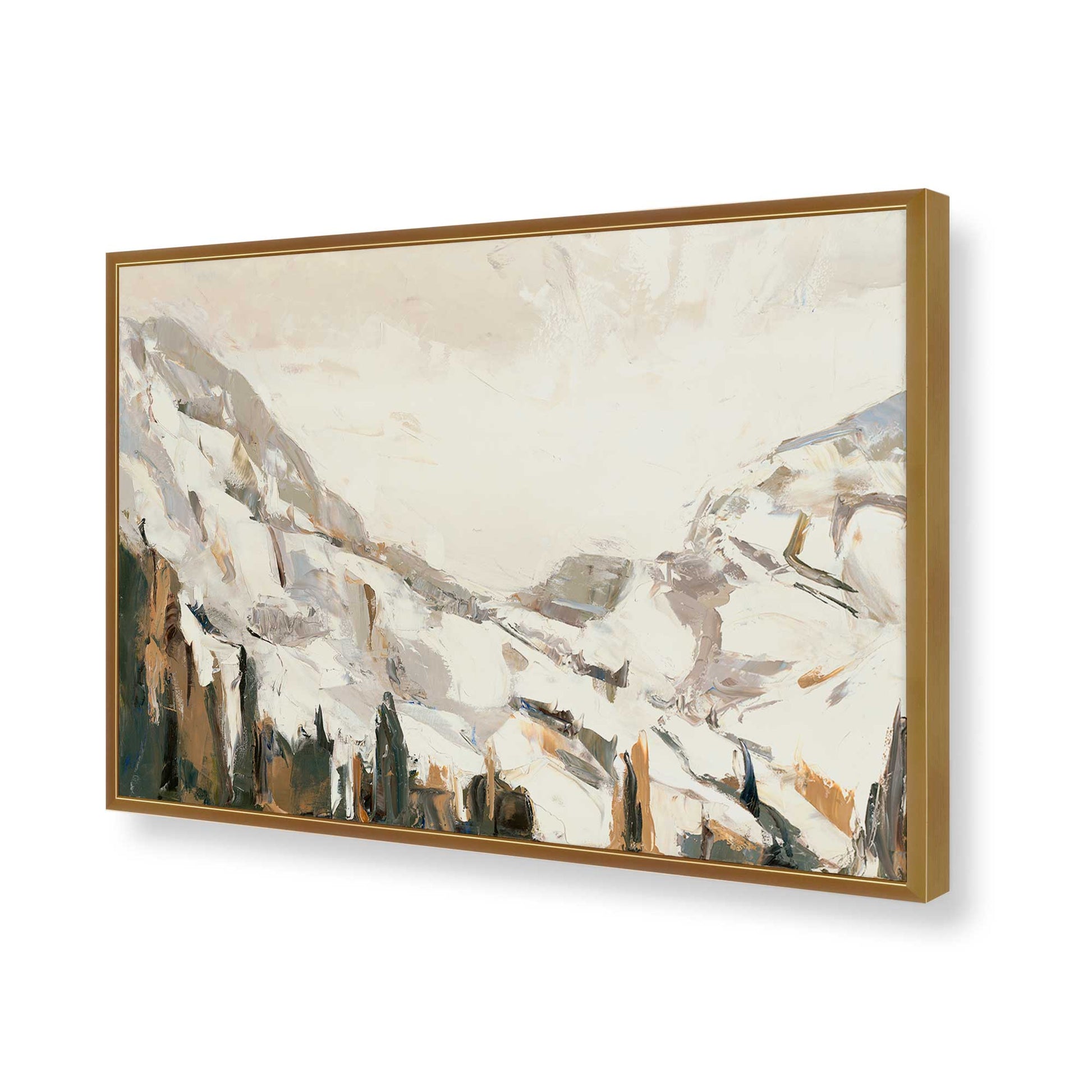 [Color:Polished Gold], Picture of art in a Polished Gold frame of the corner