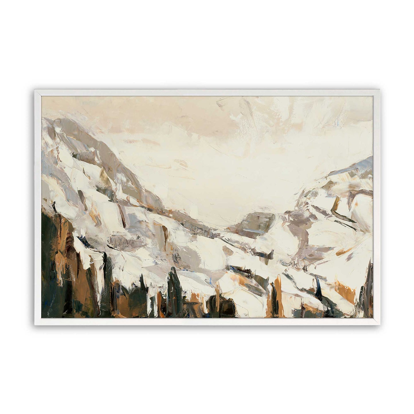 [Color:Opaque White], Picture of art in a Opaque White frame