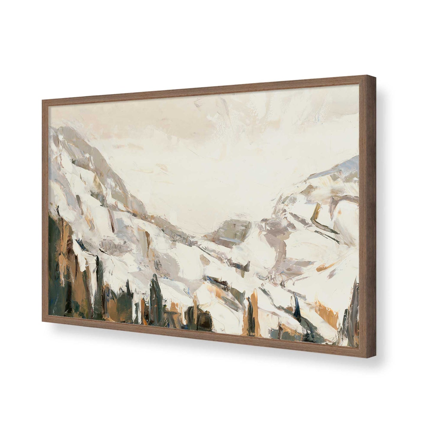 [Color:Walnut], Picture of art in a Walnut frame of the corner