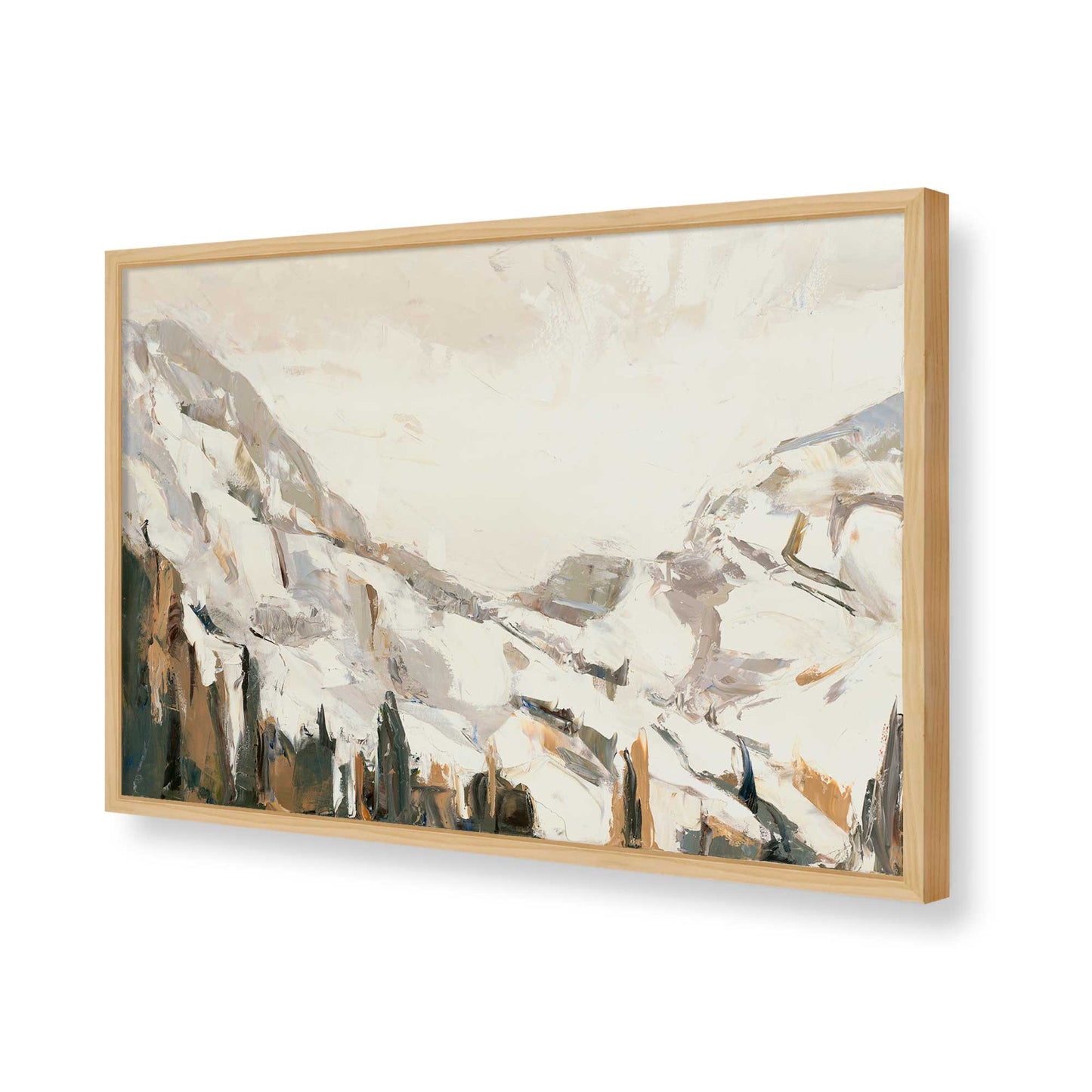 [Color:American Maple], Picture of art in a American Maple frame of the corner