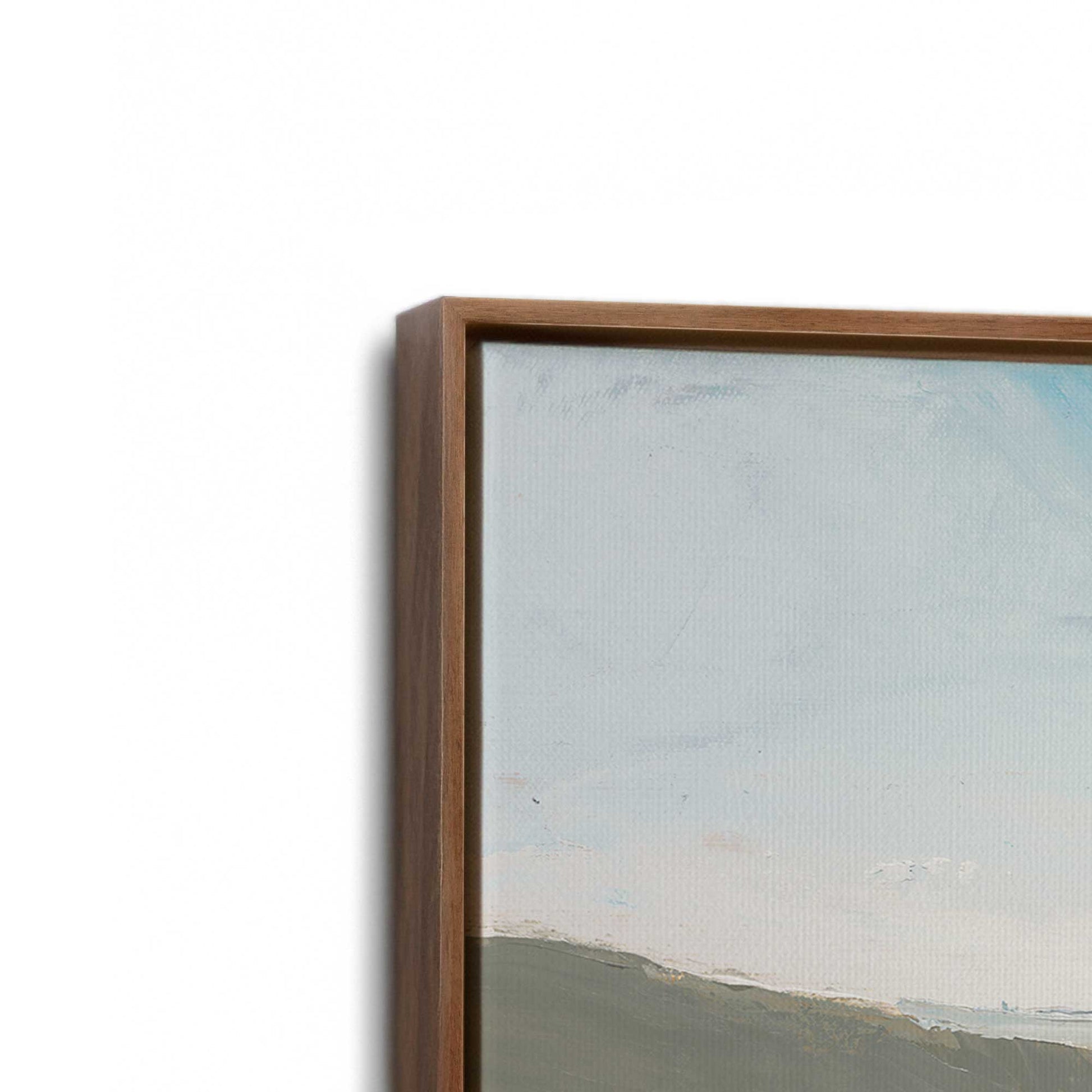 [Color:Walnut], Picture of art in a Walnut frame at an angle