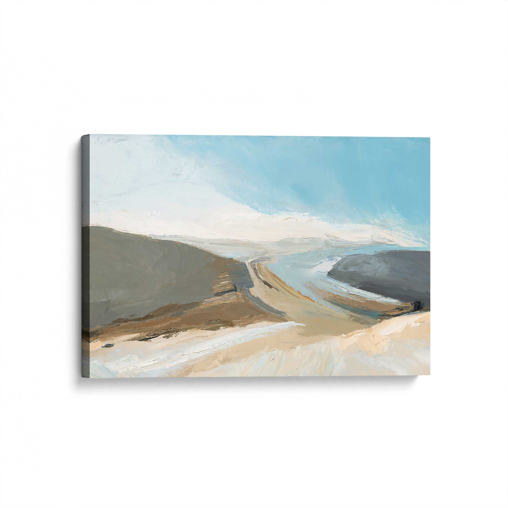 [Color:Stretched Canvas], Picture of art at an angle