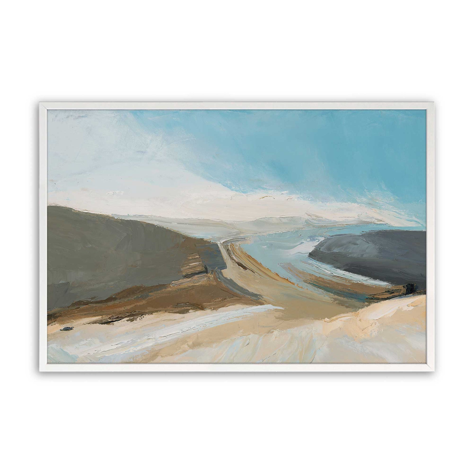 [Color:Opaque White], Picture of art in a Opaque White frame