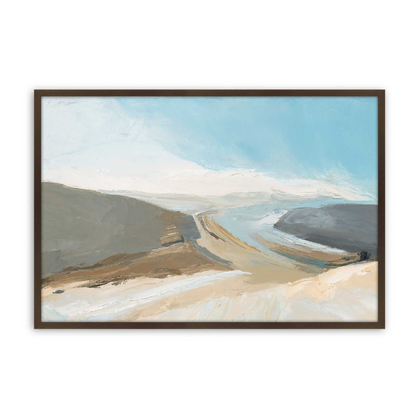[Color:Brown], Picture of art in a Brown frame
