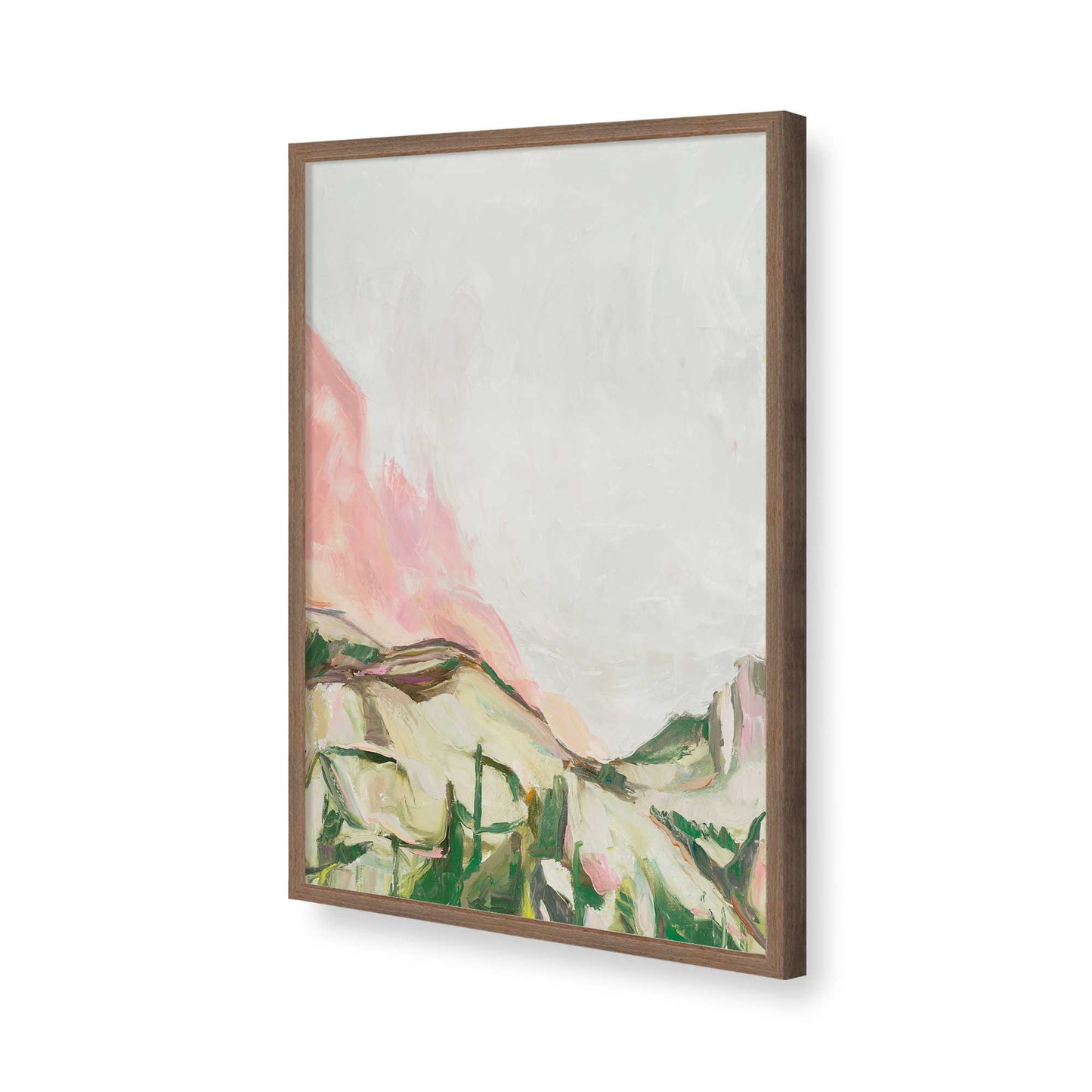 [Color:Walnut], Picture of art in a Walnut frame of the corner