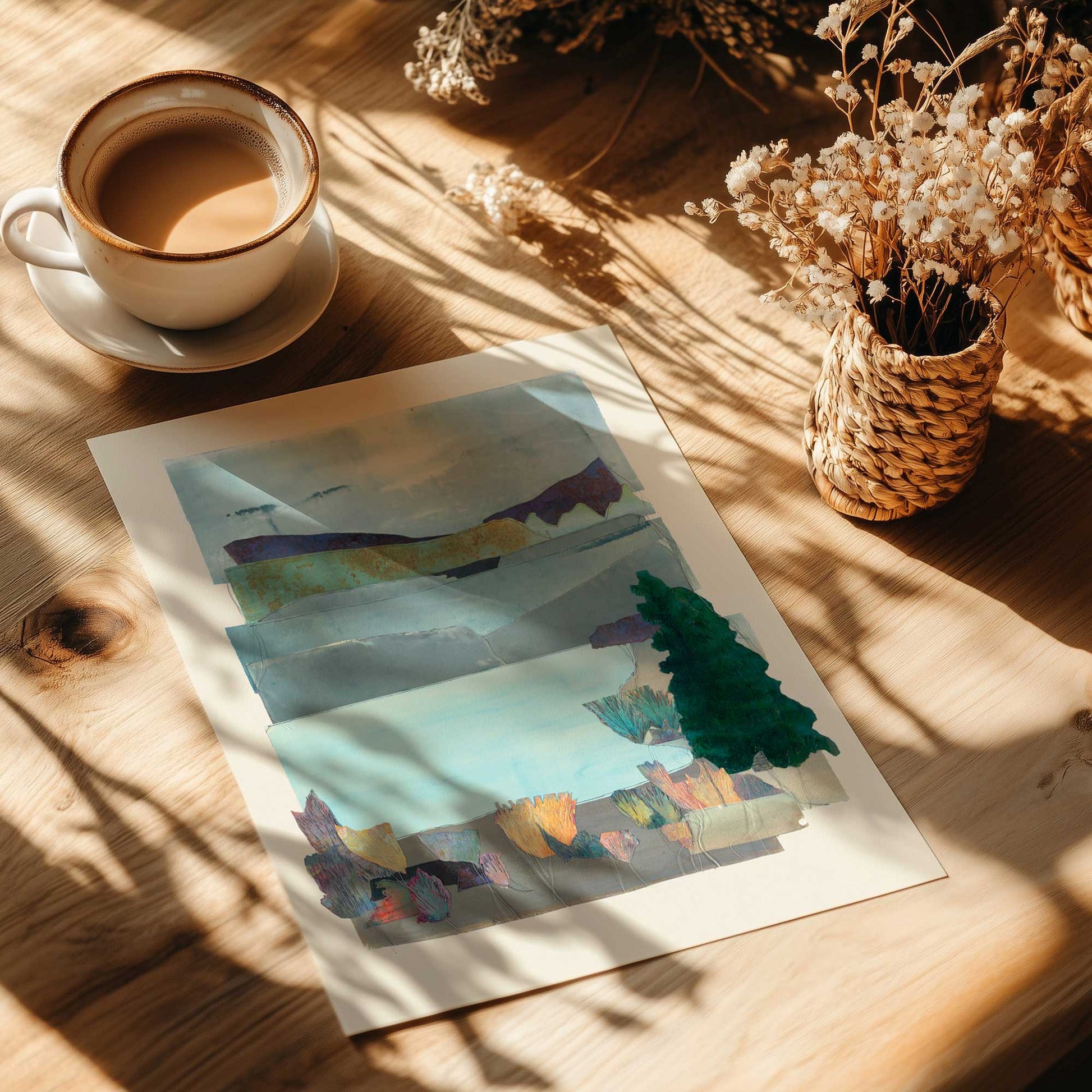 [Color:Rolled Print], Picture of close up of art