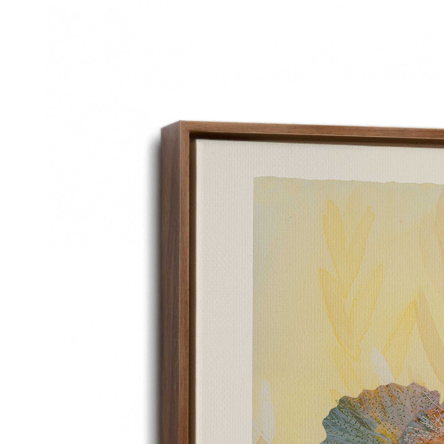 [Color:Walnut], Picture of art in a Walnut frame at an angle