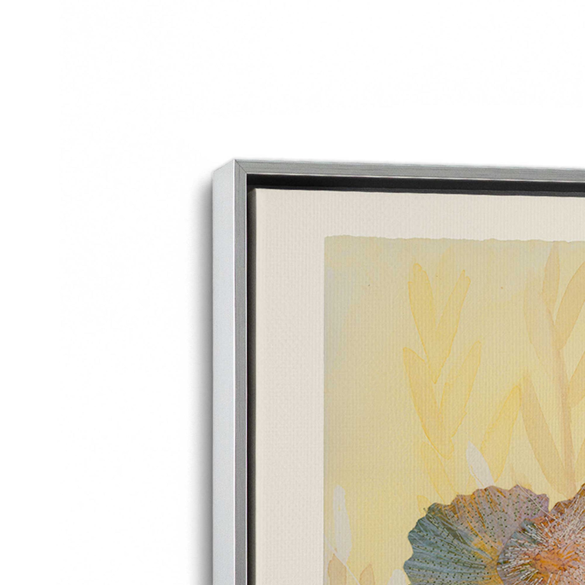[Color:Polished Chrome], Picture of art in a Polished Chrome frame at an angle