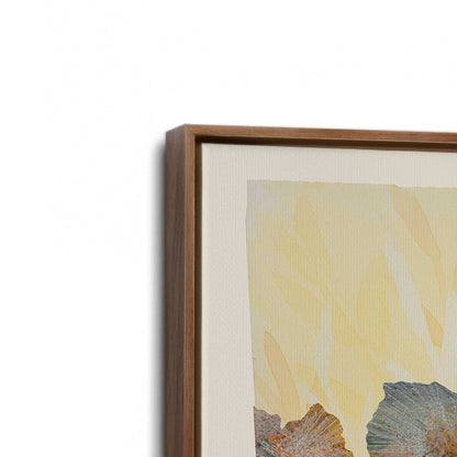 [Color:Walnut], Picture of art in a Walnut frame at an angle