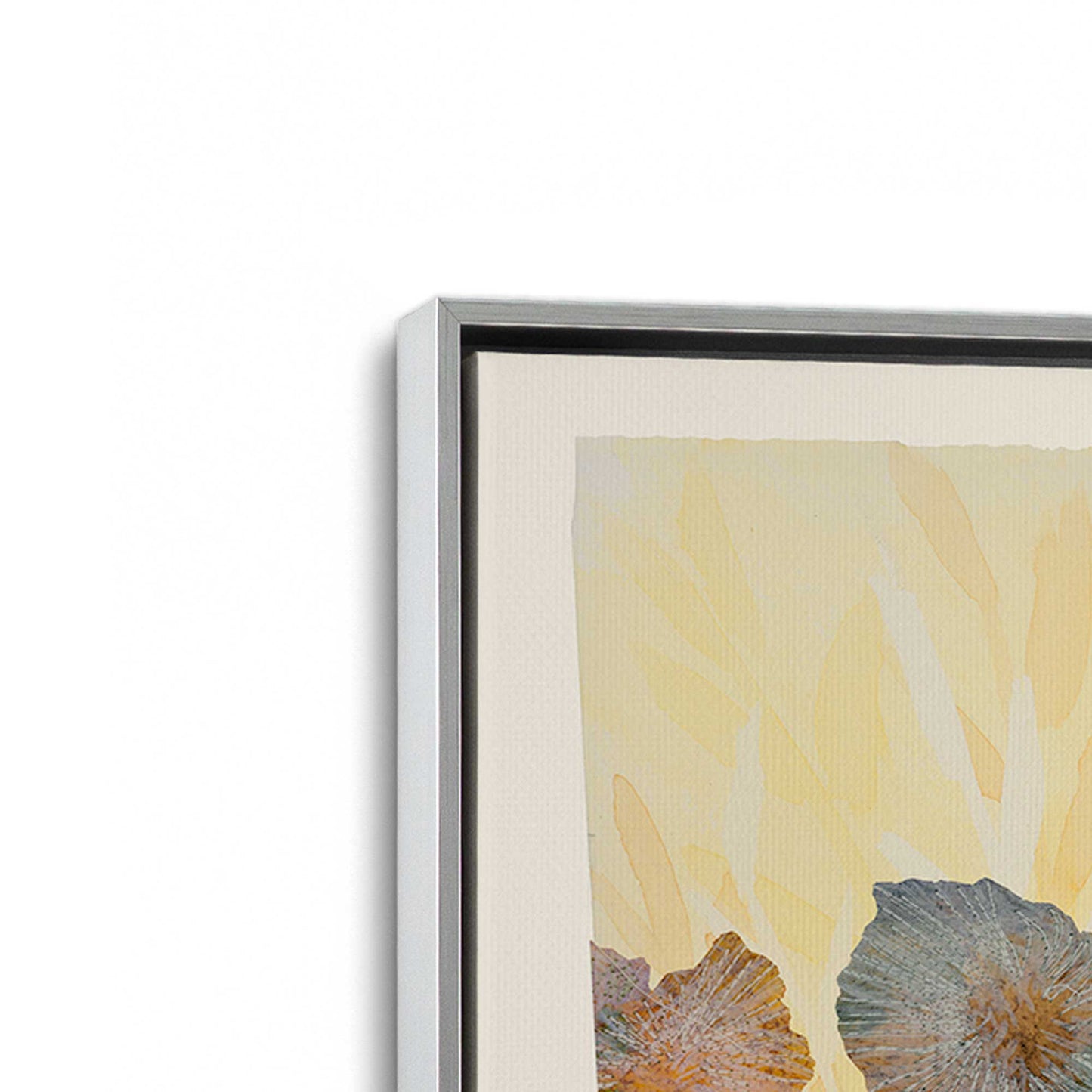 [Color:Polished Chrome], Picture of art in a Polished Chrome frame at an angle
