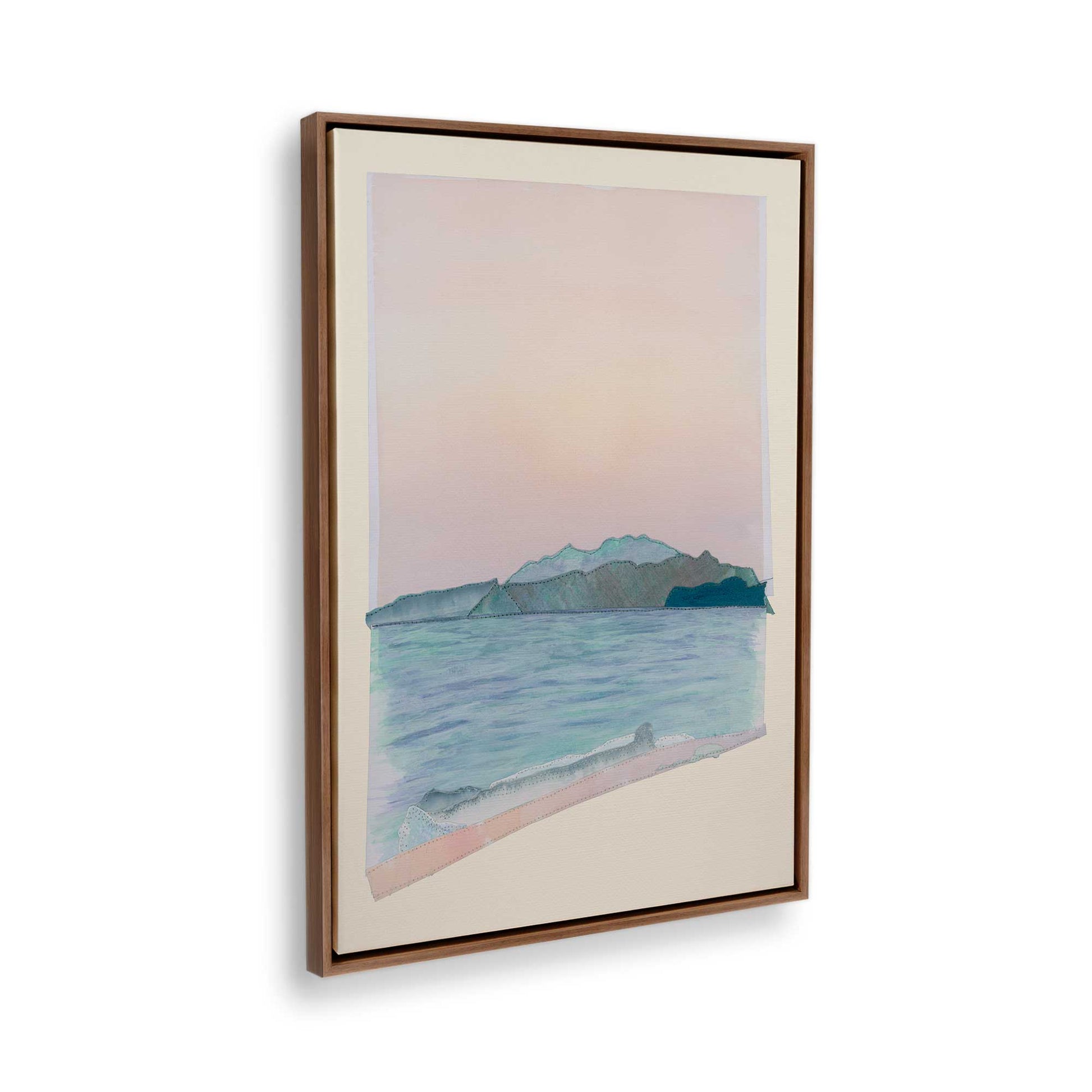 [Color:Walnut], Picture of the corner of the art