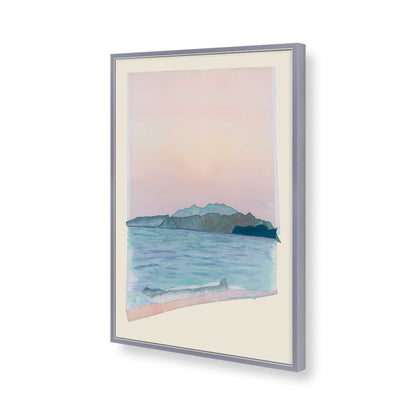 [Color:Polished Chrome], Picture of art in a Polished Chrome frame of the corner
