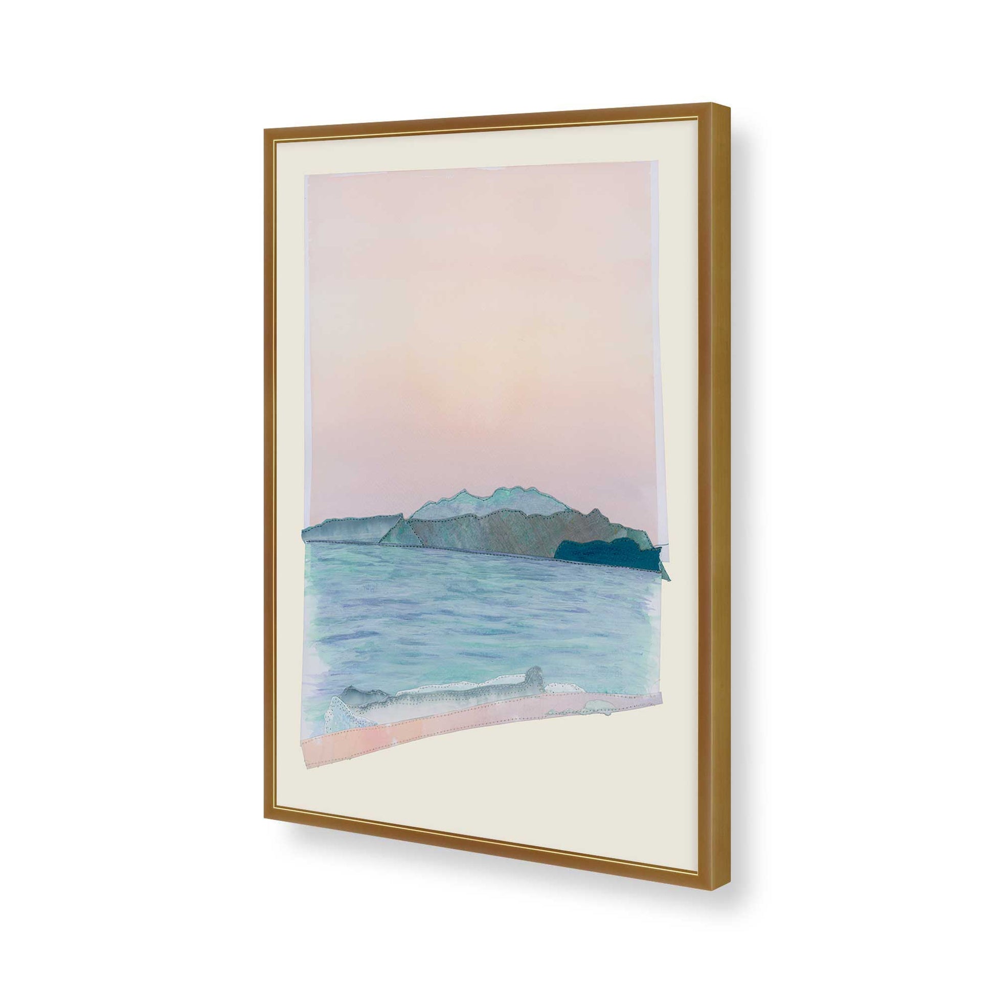 [Color:Polished Gold], Picture of art in a Polished Gold frame of the corner