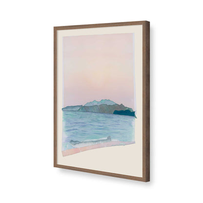 [Color:Walnut], Picture of art in a Walnut frame of the corner