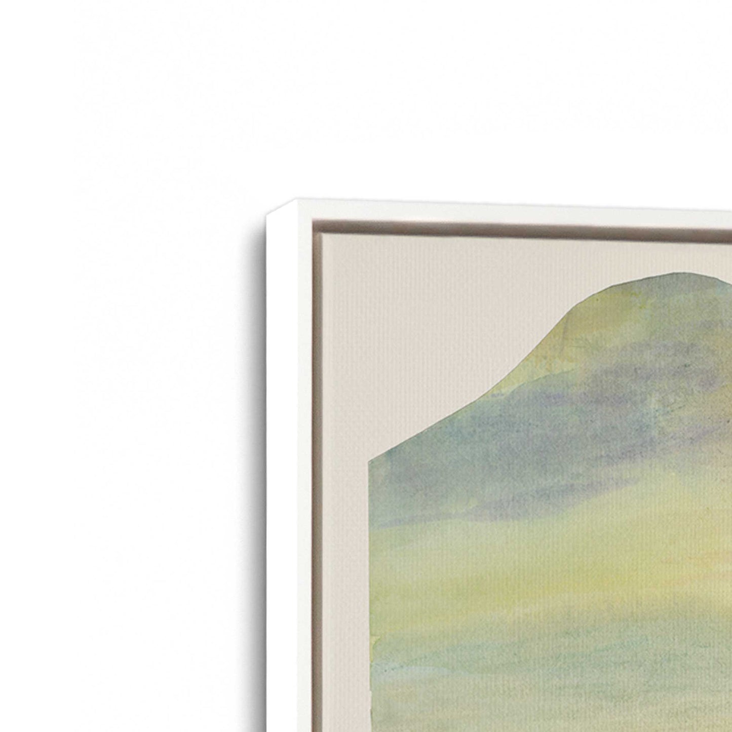 [Color:Opaque White], Picture of art in a White frame at an angle