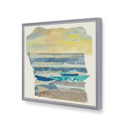 [Color:Polished Chrome], Picture of art in a Polished Chrome frame of the corner