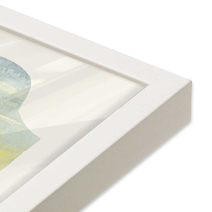 [Color:Opaque White], Picture of art in a Opaque White frame at an angle