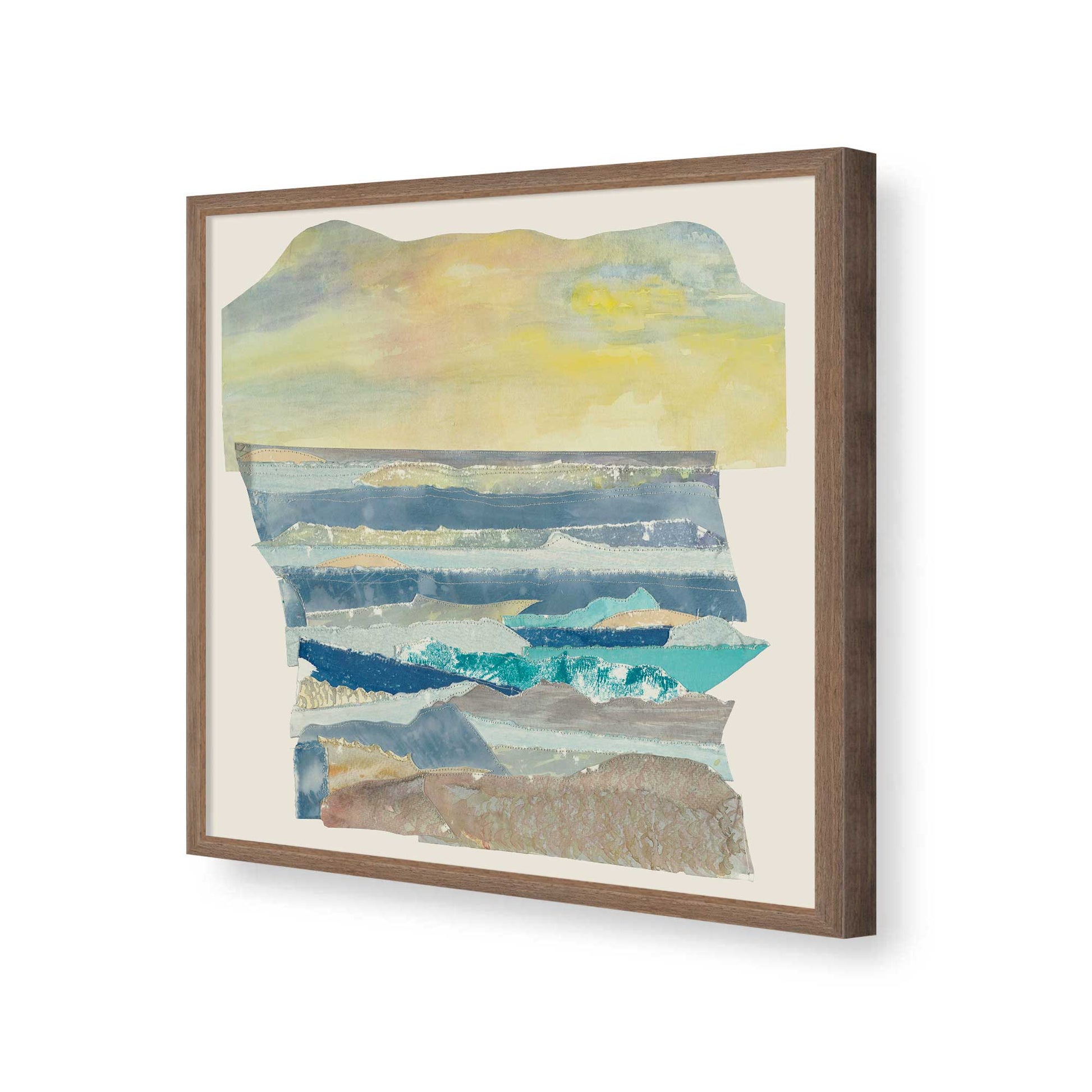 [Color:Walnut], Picture of art in a Walnut frame of the corner