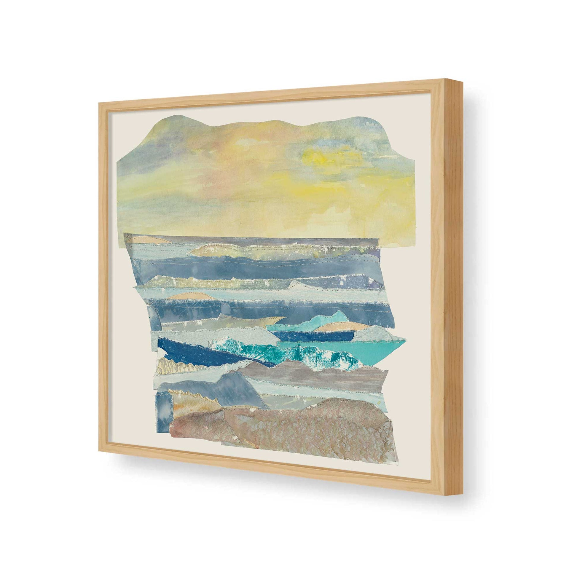 [Color:American Maple], Picture of art in a American Maple frame of the corner