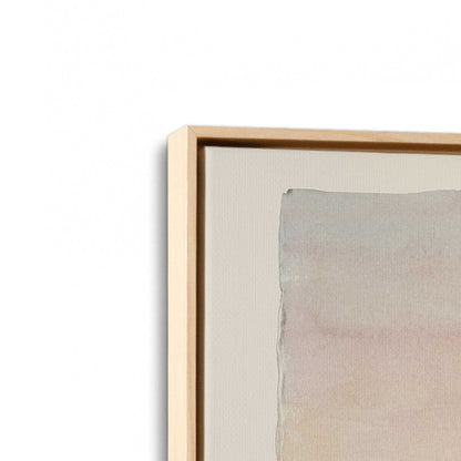 [Color:American Maple], Picture of art in a American Maple frame at an angle
