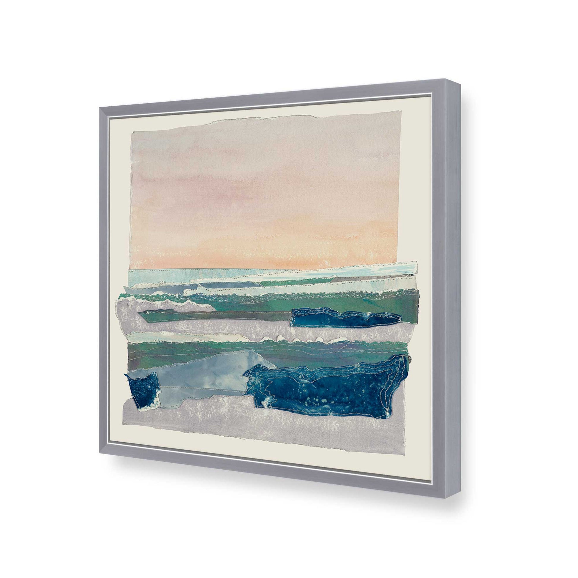 [Color:Polished Chrome], Picture of art in a Polished Chrome frame of the corner