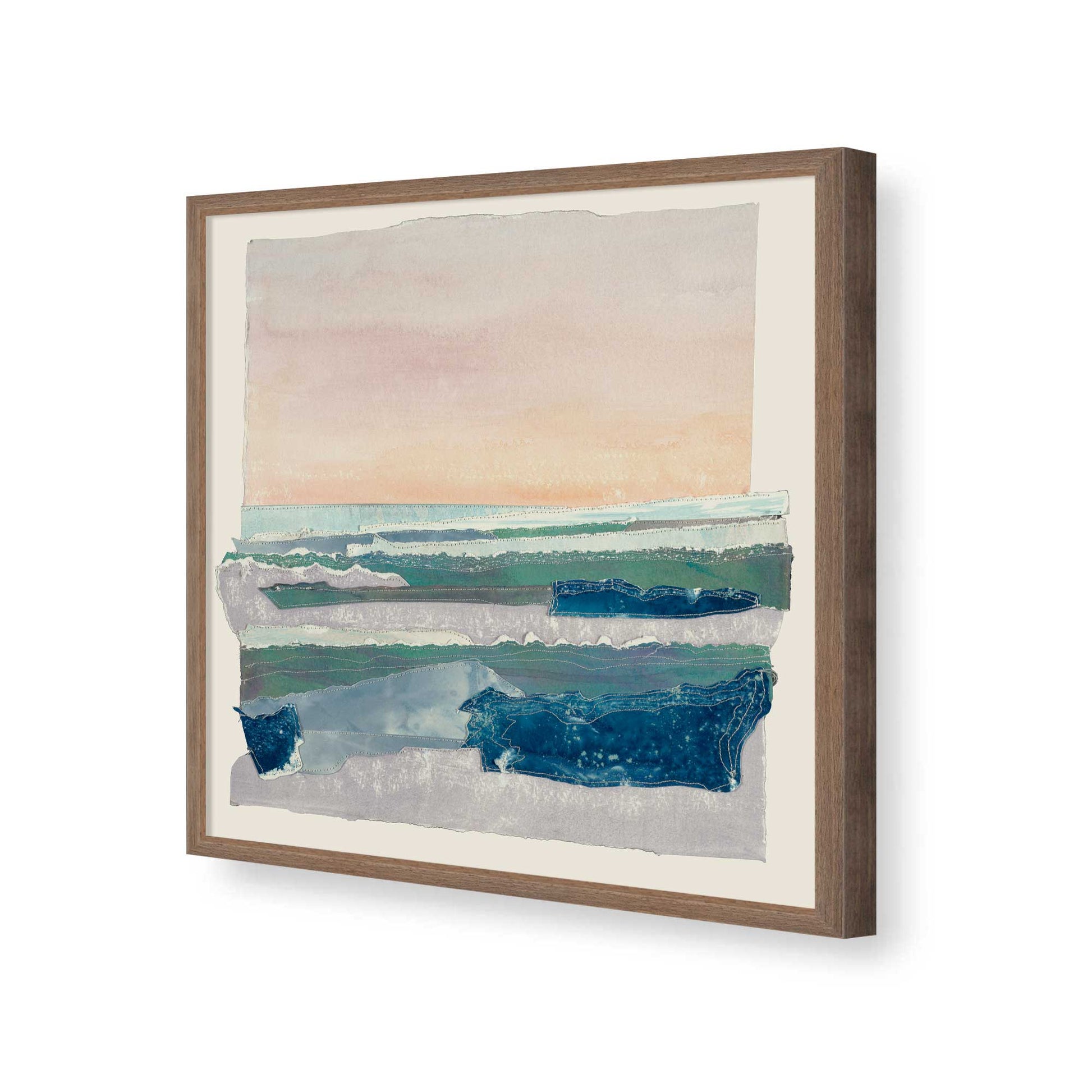 [Color:Walnut], Picture of art in a Walnut frame of the corner