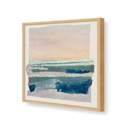 [Color:American Maple], Picture of art in a American Maple frame of the corner