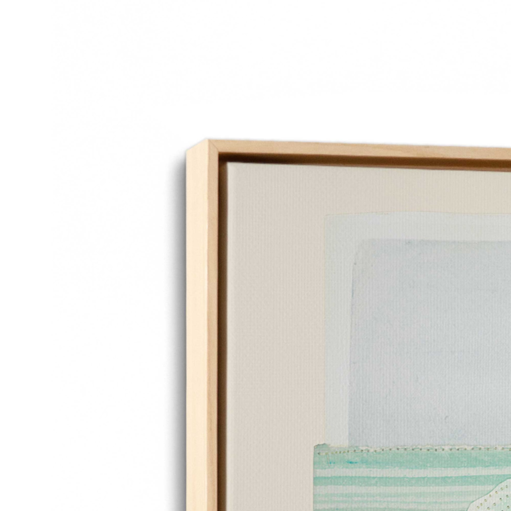 [Color:American Maple], Picture of art in a American Maple frame at an angle