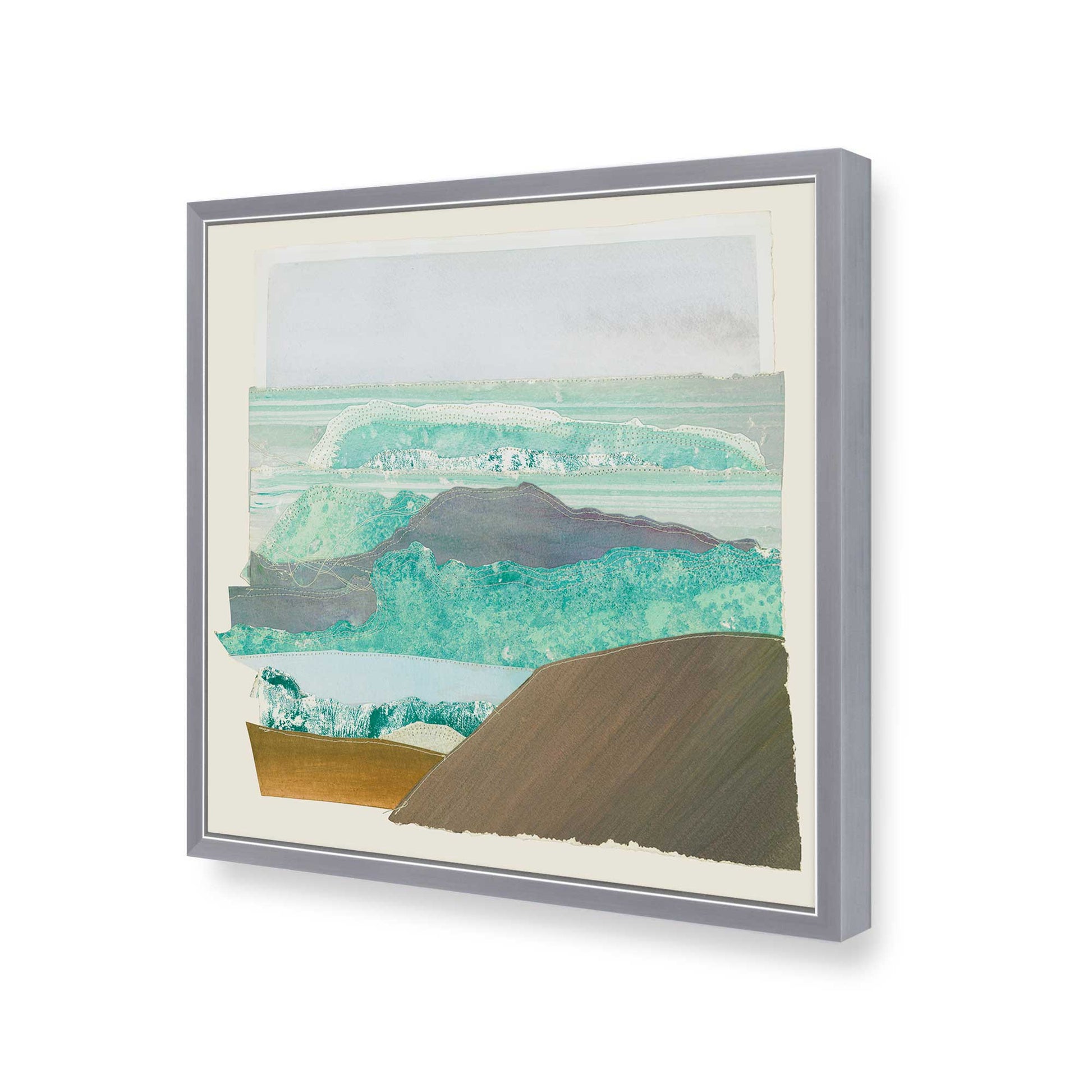 [Color:Polished Chrome], Picture of art in a Polished Chrome frame of the corner