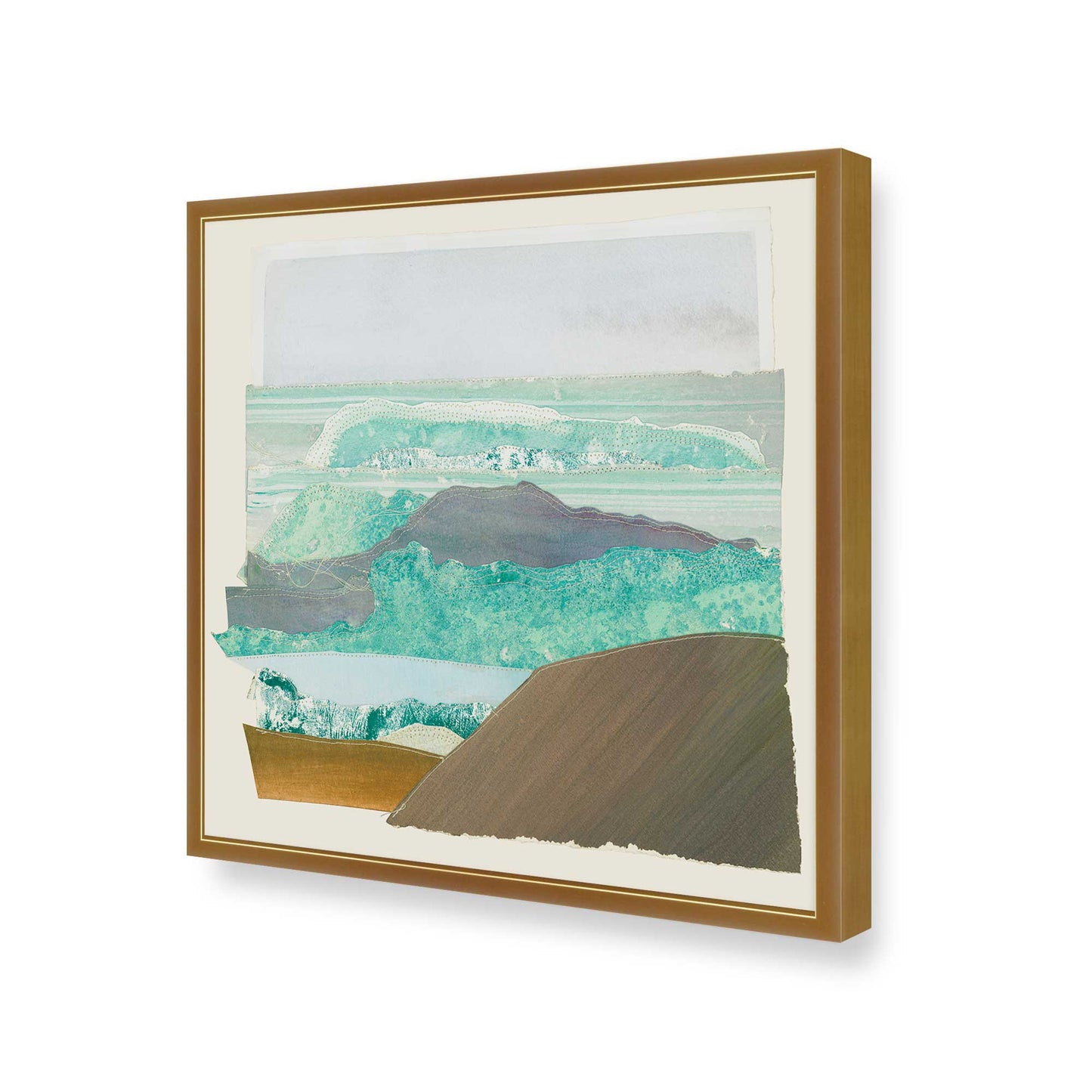 [Color:Polished Gold], Picture of art in a Polished Gold frame of the corner
