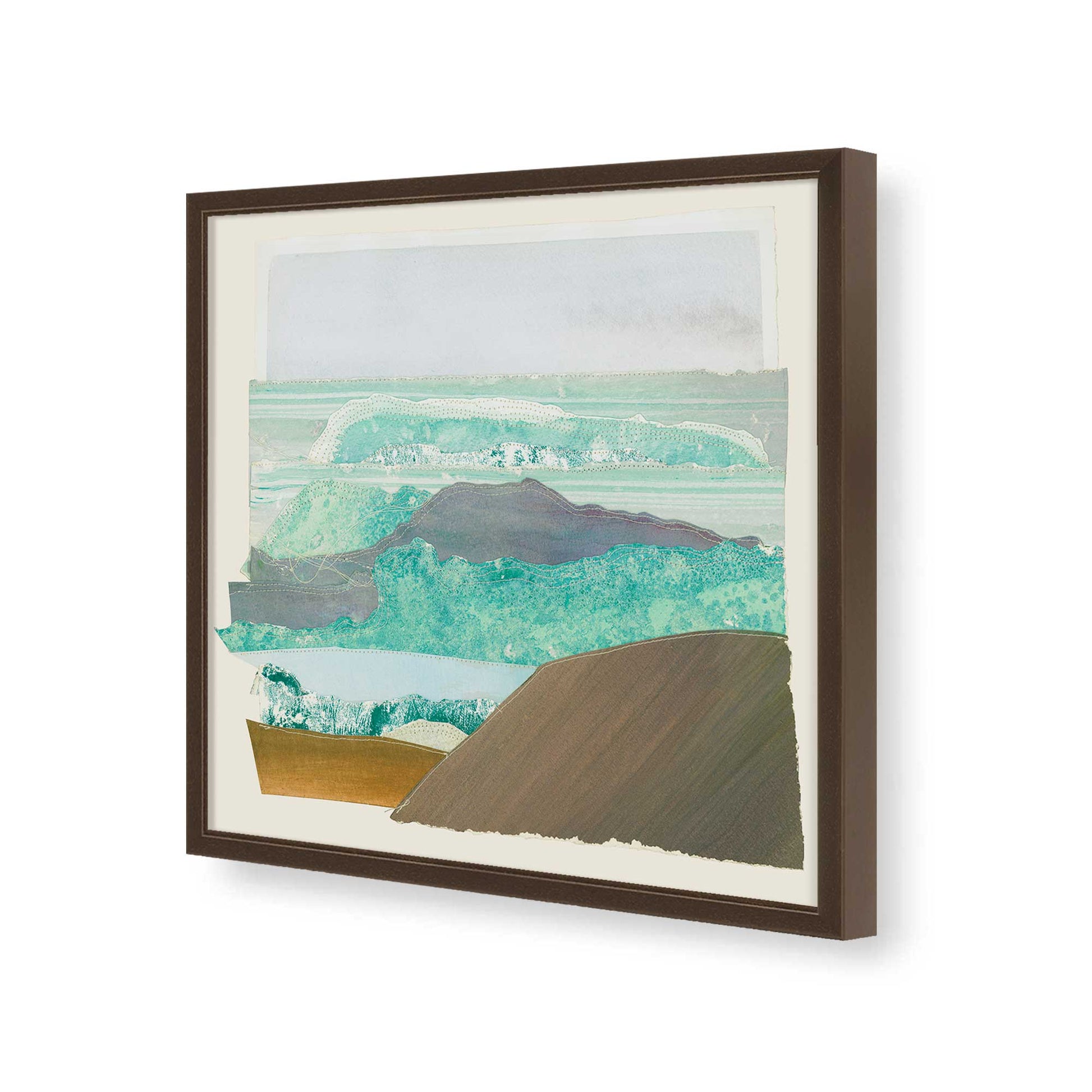 [Color:Espresso], Picture of art in a Espresso frame of the corner