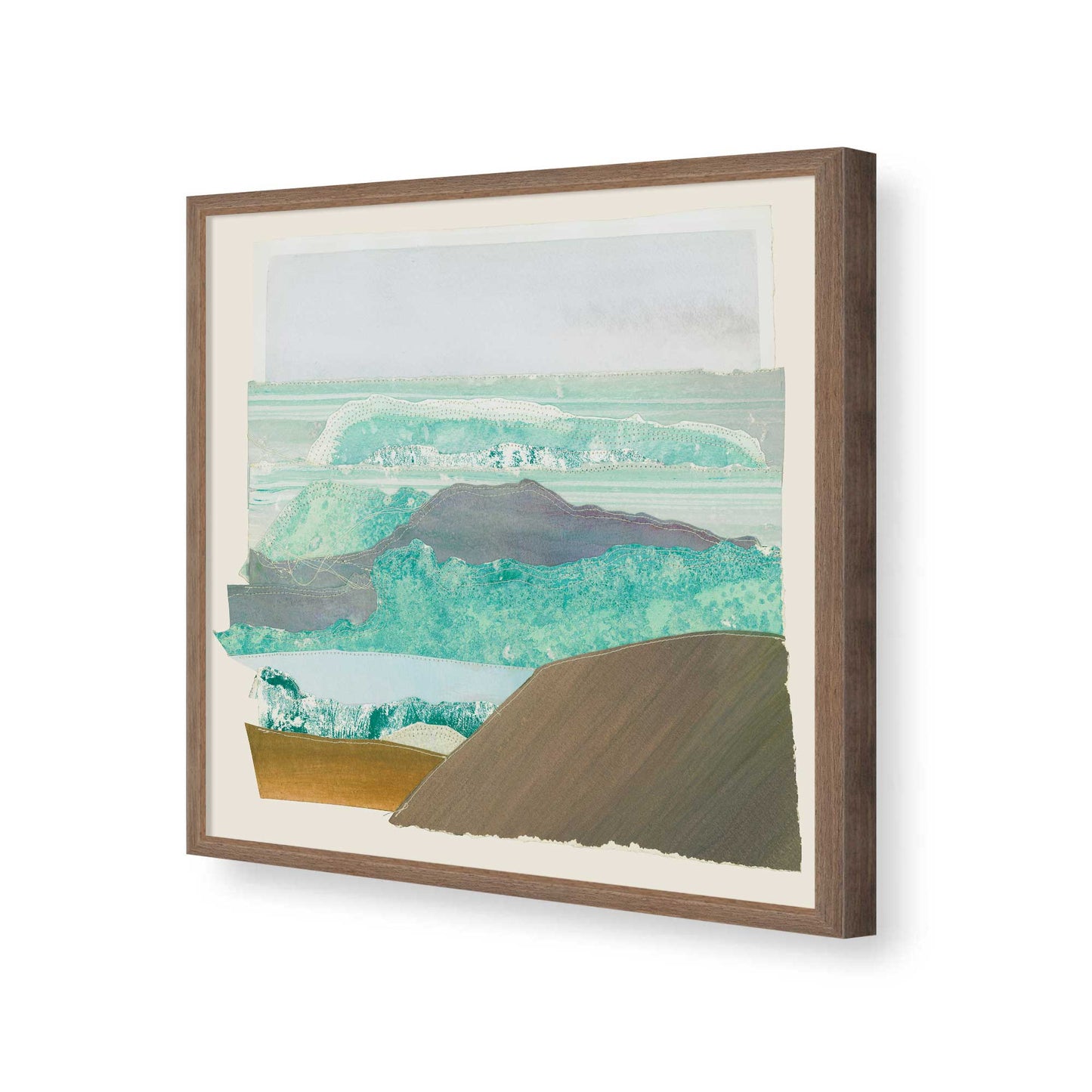 [Color:Walnut], Picture of art in a Walnut frame of the corner