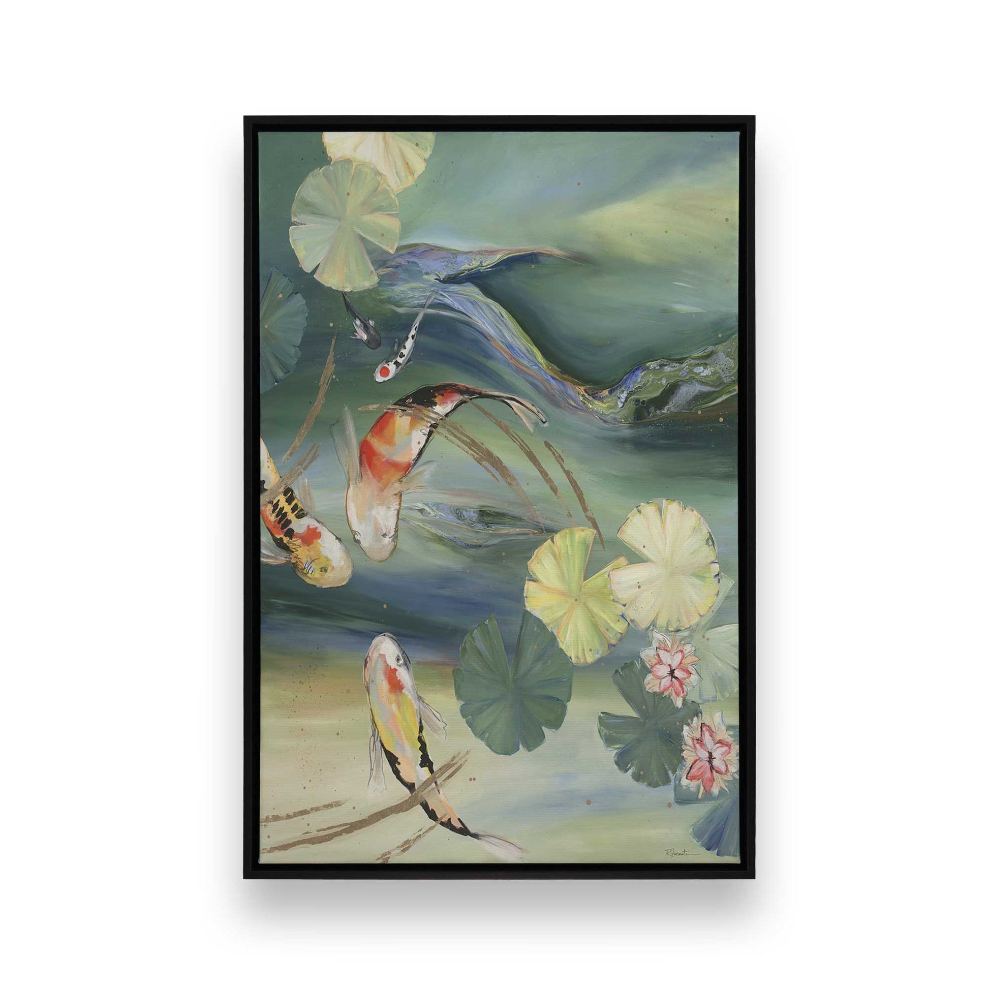 [Color:Satin Black], Picture of art in a Satin Black frame