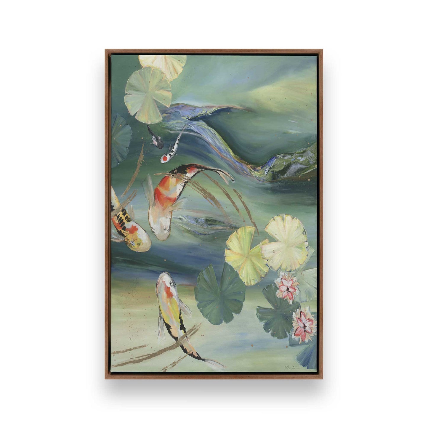 [Color:Walnut], Picture of art in a Walnut frame