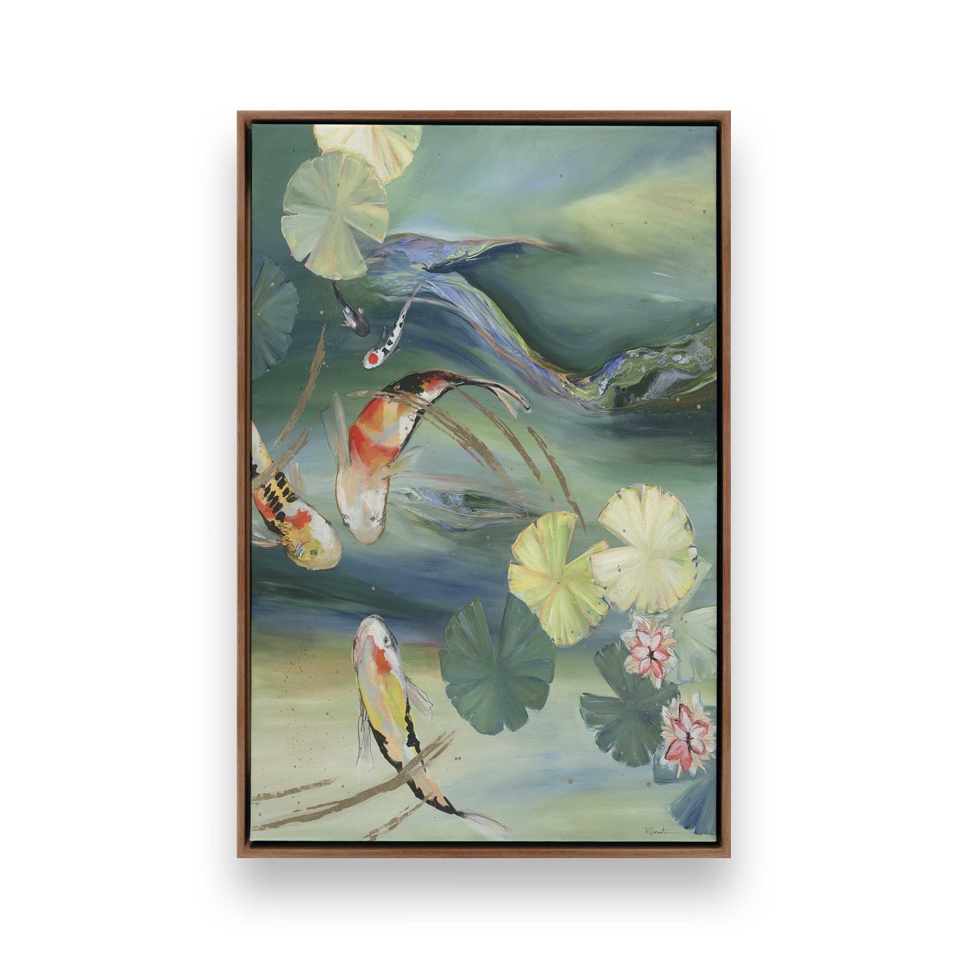 [Color:Walnut], Picture of art in a Walnut frame