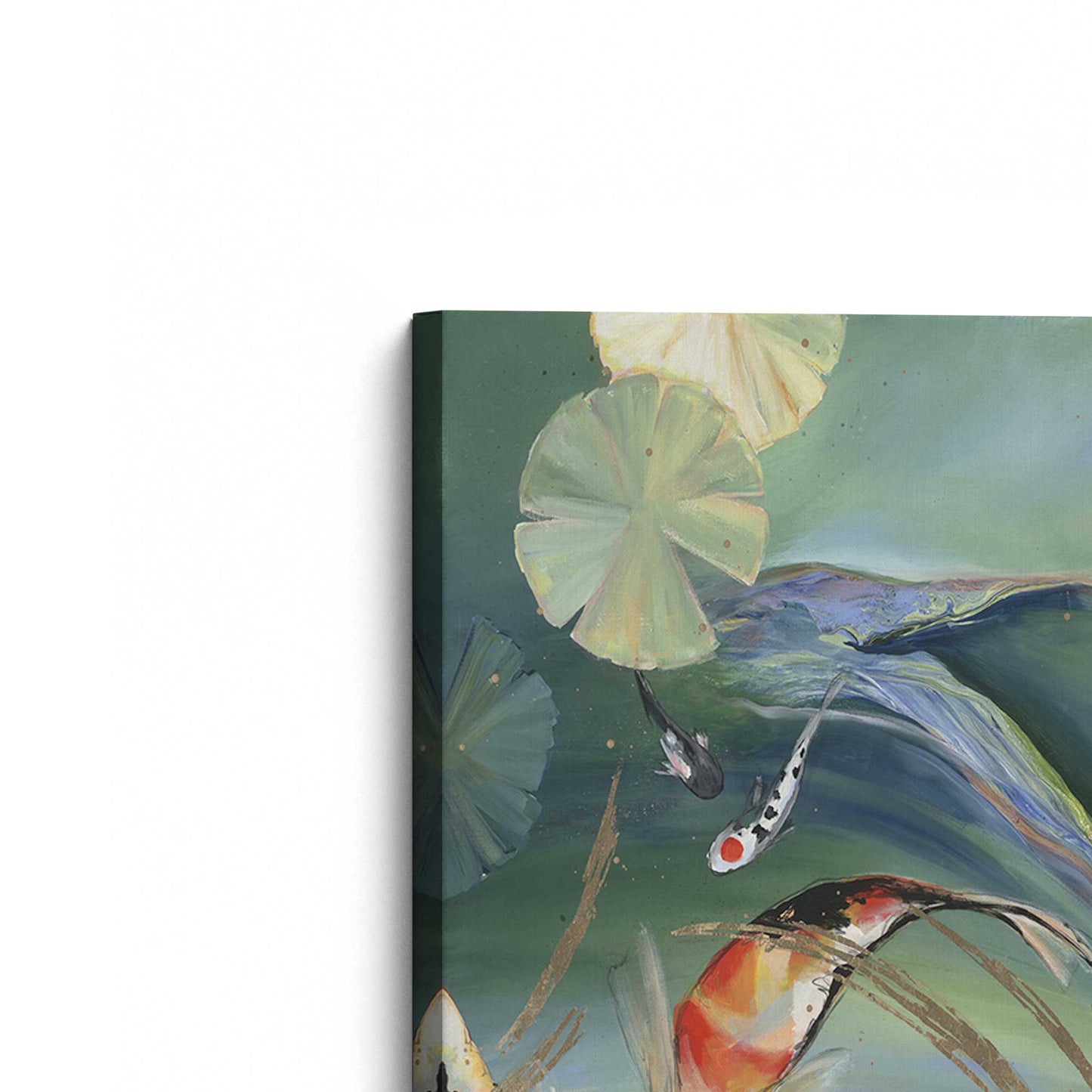 [Color:Stretched Canvas], Picture of the corner of the art