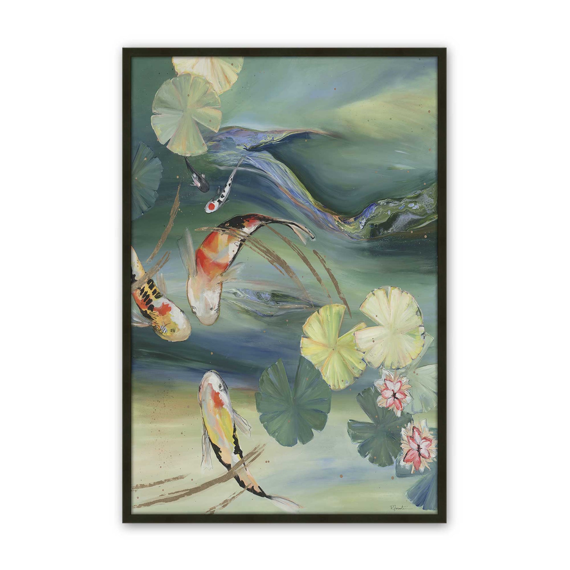 [Color:Satin Black], Picture of art in a Satin Black frame